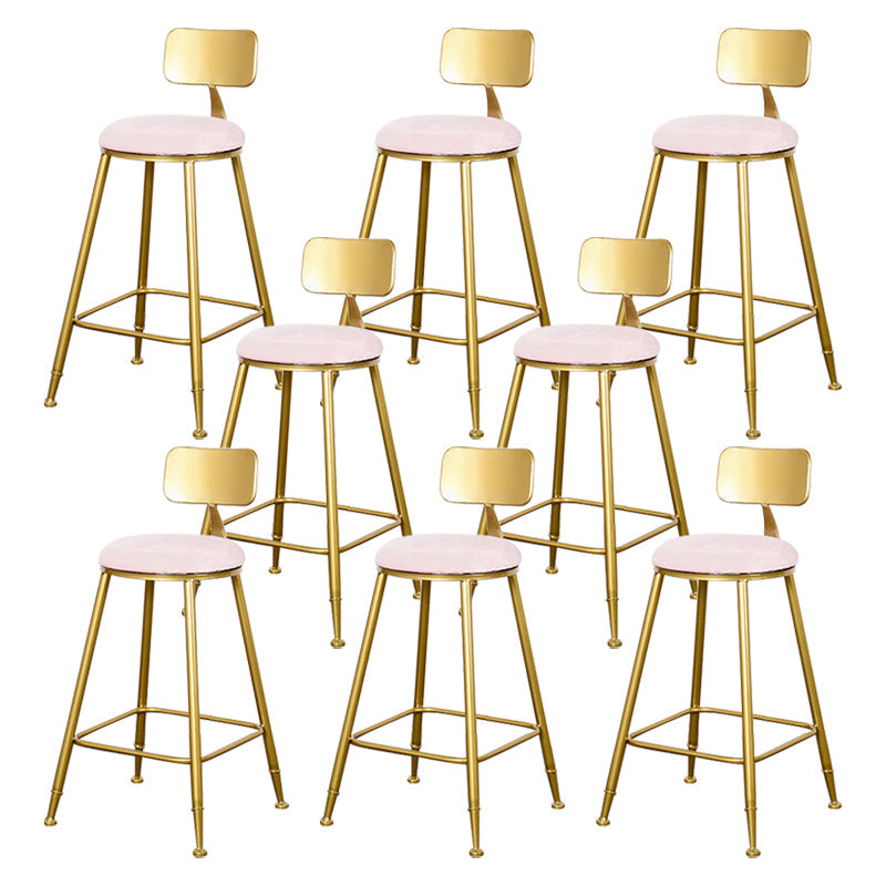 Sgabello da bar con bancone senza bracciolo glam sgabello da cucina in ferro con pedale e cuscino