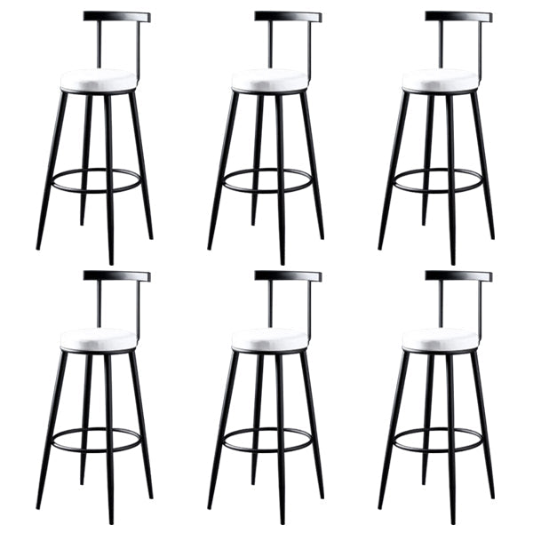 Sgabello da bar con bancone senza bracciolo glam sgabello da cucina in ferro con pedale e cuscino