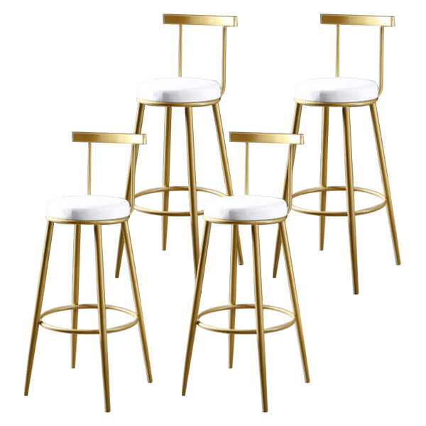 Sgabello da bar con bancone senza bracciolo glam sgabello da cucina in ferro con pedale e cuscino