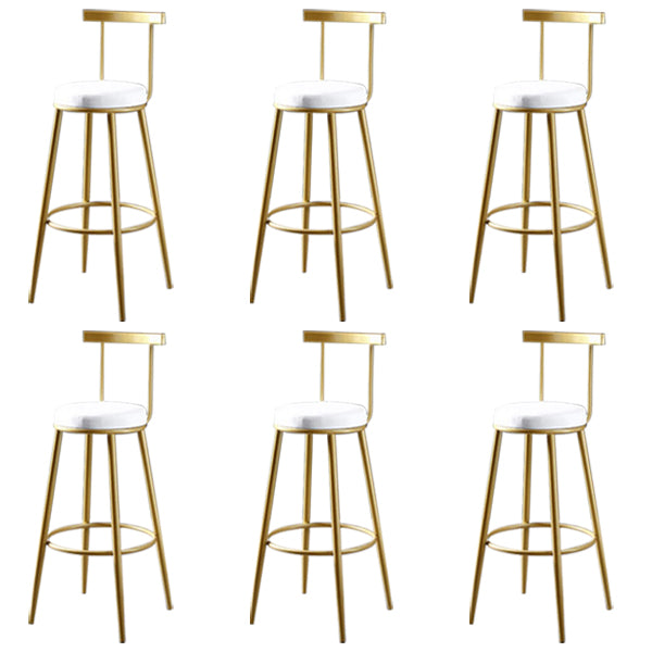 Sgabello da bar con bancone senza bracciolo glam sgabello da cucina in ferro con pedale e cuscino