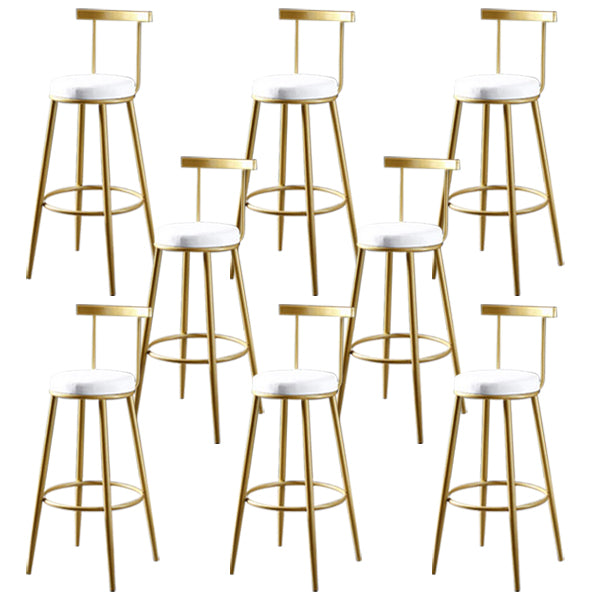 Sgabello da bar con bancone senza bracciolo glam sgabello da cucina in ferro con pedale e cuscino