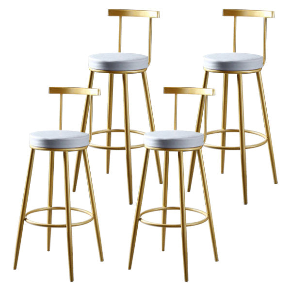 Sgabello da bar con bancone senza bracciolo glam sgabello da cucina in ferro con pedale e cuscino