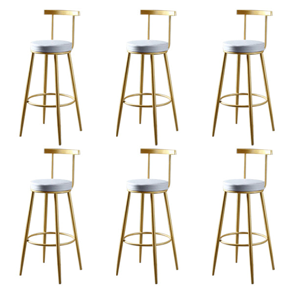 Sgabello da bar con bancone senza bracciolo glam sgabello da cucina in ferro con pedale e cuscino