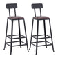 Modern Coffee Shop Bar Table Set 1/2/5/9 Pieces Rectangle Wood Pub Dining Set Black 30"H Stools (Set of 2) Clearhalo 'Bar Furniture' 'furn' 'furn_home_bar_bar_sets' 'Furniture' 'Home Bars & Bar Sets' 'home_bar_bar_sets' 'Kitchen & Dining Furniture' 5433484