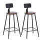 Modern Coffee Shop Bar Table Set 1/2/5/9 Pieces Rectangle Wood Pub Dining Set Brown 30"H Stools (Set of 2) Clearhalo 'Bar Furniture' 'furn' 'furn_home_bar_bar_sets' 'Furniture' 'Home Bars & Bar Sets' 'home_bar_bar_sets' 'Kitchen & Dining Furniture' 5433485