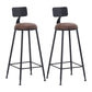 Modern Coffee Shop Bar Table Set 1/2/5/9 Pieces Rectangle Wood Pub Dining Set Wood 30"H Stools (Set of 2) Clearhalo 'Bar Furniture' 'furn' 'furn_home_bar_bar_sets' 'Furniture' 'Home Bars & Bar Sets' 'home_bar_bar_sets' 'Kitchen & Dining Furniture' 5433489