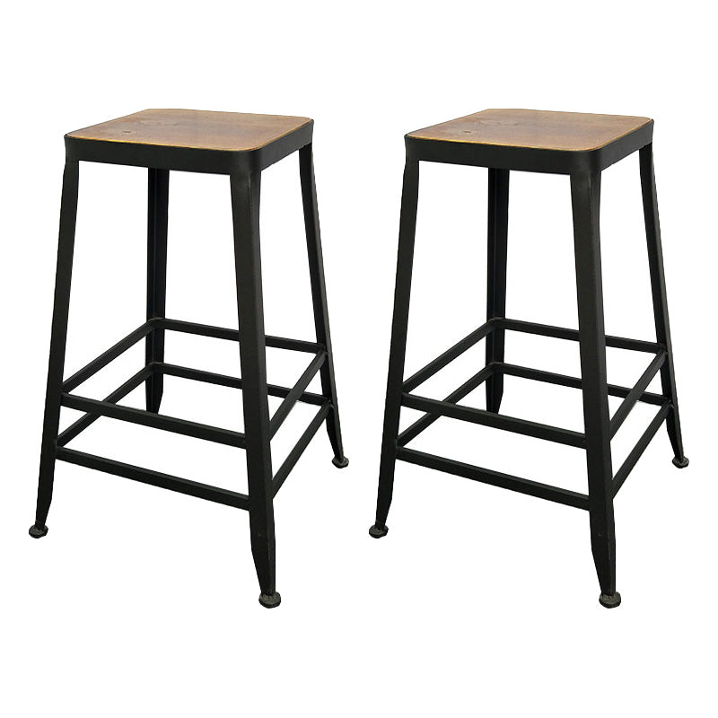 Tavolo da bar in legno massiccio industriale set 1/2/3 pezzi Tavolino con sgabelli alti