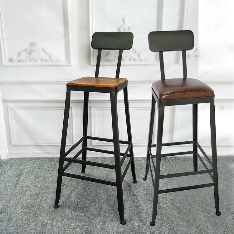 Tavolo da bar in legno massiccio industriale set 1/2/3 pezzi Tavolino con sgabelli alti