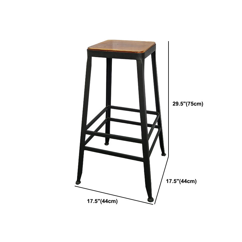 Tavolo da bar in legno massiccio industriale set 1/2/3 pezzi Tavolino con sgabelli alti