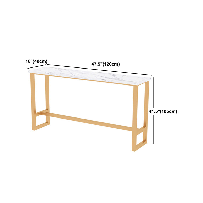 1/2/5 pezzi tavolo da barra di ferro moderno set rettangolo in legno ingegnerizzato set con poggiapiedi