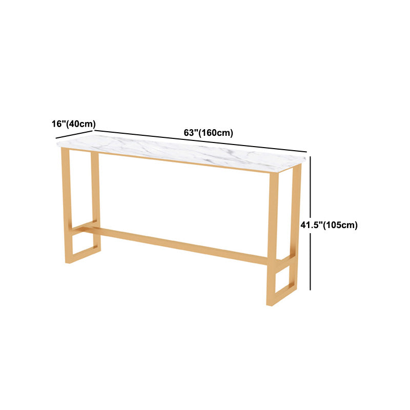 1/2/5 pezzi tavolo da barra di ferro moderno set rettangolo in legno ingegnerizzato set con poggiapiedi