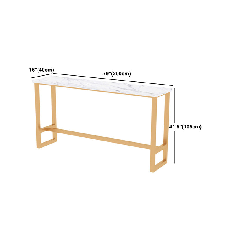 1/2/5 pezzi tavolo da barra di ferro moderno set rettangolo in legno ingegnerizzato set con poggiapiedi