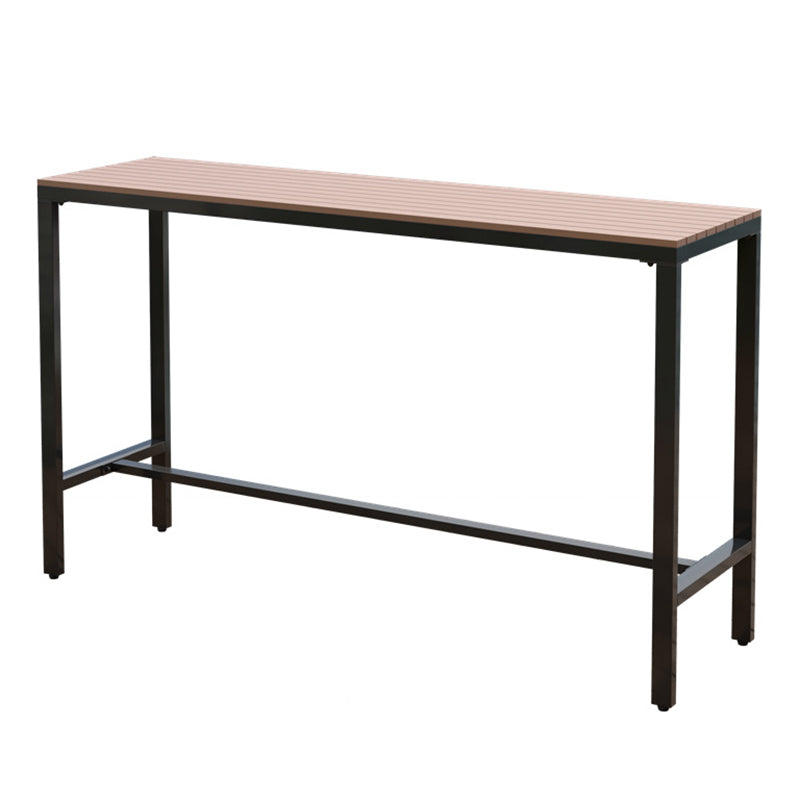 Industrial Rectangle Artificial Wood Bar Table Set 1/5 Pieces Counter Table with Stools
