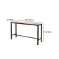 Industrial Rectangle Artificial Wood Bar Table Set 1/5 Pieces Counter Table with Stools