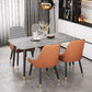 Moderne rechthoek dinerset 1/2/5/7 stuks restaurant eettafel met stoelen