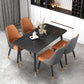 Moderne rechthoek dinerset 1/2/5/7 stuks restaurant eettafel met stoelen