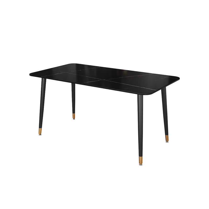 Moderne rechthoek dinerset 1/2/5/7 stuks restaurant eettafel met stoelen