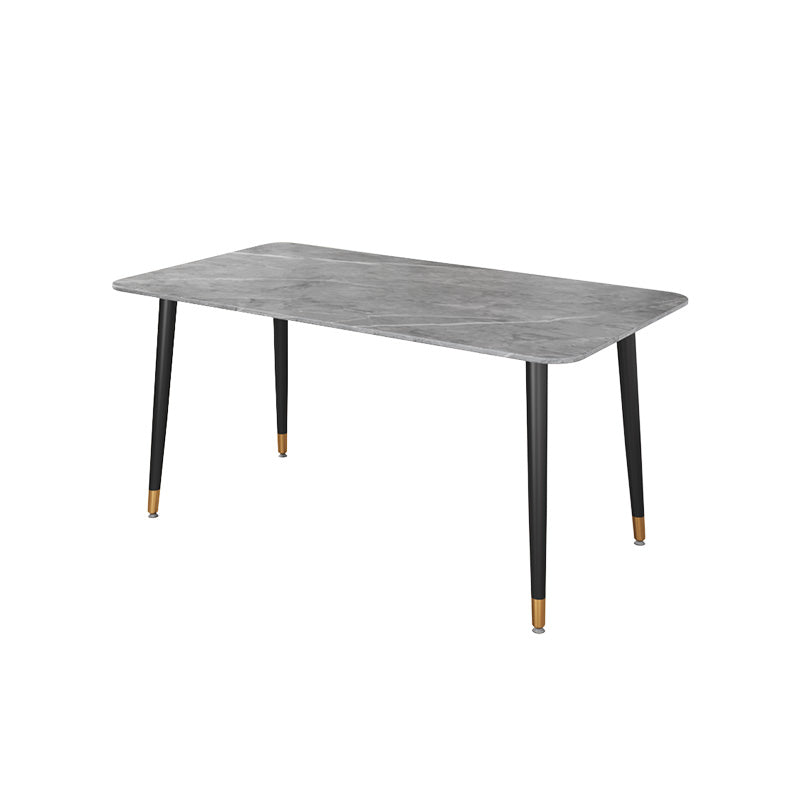 Moderne rechthoek dinerset 1/2/5/7 stuks restaurant eettafel met stoelen