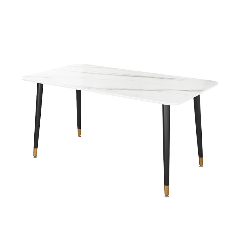 Moderne rechthoek dinerset 1/2/5/7 stuks restaurant eettafel met stoelen