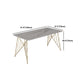 White Stone Top Dining Table Set 1/2/5 Pieces Contemporary Indoor Dinette Set Clearhalo 'Dining Room Sets' 'Dining Tables & Seating' 'dining_room_set' 'furn' 'furn_dining_room_set' 'Furniture' 'Kitchen & Dining Furniture' 5433753