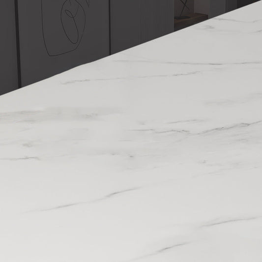 Moderno 1/2/5 pezzi set da pranzo tavolo da pranzo in pietra rettangolo per cucina della sala da pranzo