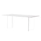 Designer Style Acrylic Dining Set 1/4/5 Pieces Home Table Dining Room Set White-Gold 79"L x 31"W Clearhalo 'Dining Room Sets' 'Dining Tables & Seating' 'dining_room_set' 'furn' 'furn_dining_room_set' 'Furniture' 'Kitchen & Dining Furniture' 5433779