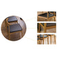 Ensemble de table à manger industrielle à double piédestal, ensemble de dinette en bois massif 1/2/7 pièces