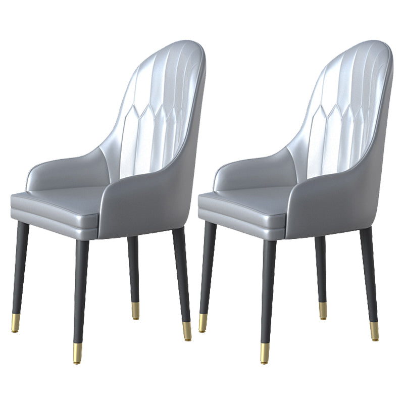 Glam Dining Table Set 1/2/5/6/7 Pieces Sintered Stone Dining Set 2 Grey Chairs Clearhalo 'Dining Room Sets' 'Dining Tables & Seating' 'dining_room_set' 'furn' 'furn_dining_room_set' 'Furniture' 'Kitchen & Dining Furniture' 5433840