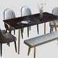Glam Dining Table Set 1/2/5/6/7 Pieces Sintered Stone Dining Set Clearhalo 'Dining Room Sets' 'Dining Tables & Seating' 'dining_room_set' 'furn' 'furn_dining_room_set' 'Furniture' 'Kitchen & Dining Furniture' 5433845