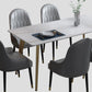 Glam Dining Table Set 1/2/5/6/7 Pieces Sintered Stone Dining Set Clearhalo 'Dining Room Sets' 'Dining Tables & Seating' 'dining_room_set' 'furn' 'furn_dining_room_set' 'Furniture' 'Kitchen & Dining Furniture' 5433846