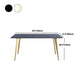 Glam Dining Table Set 1/2/5/6/7 Pieces Sintered Stone Dining Set Clearhalo 'Dining Room Sets' 'Dining Tables & Seating' 'dining_room_set' 'furn' 'furn_dining_room_set' 'Furniture' 'Kitchen & Dining Furniture' 5433850