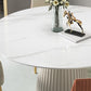 Contemporary Sintered Stone Table Round Table Set 1/3/4/5/6/7 Pieces Dining Set Clearhalo 'Dining Room Sets' 'Dining Tables & Seating' 'dining_room_set' 'furn' 'furn_dining_room_set' 'Furniture' 'Kitchen & Dining Furniture' 5433866