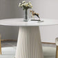 Contemporary Sintered Stone Table Round Table Set 1/3/4/5/6/7 Pieces Dining Set Clearhalo 'Dining Room Sets' 'Dining Tables & Seating' 'dining_room_set' 'furn' 'furn_dining_room_set' 'Furniture' 'Kitchen & Dining Furniture' 5433867