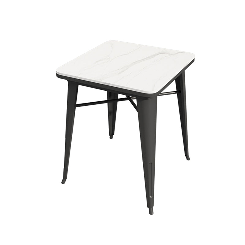 Black and White Dinette Set 1/2/3/5 Pieces Modern Stone Dining Table Set Clearhalo 'Dining Room Sets' 'Dining Tables & Seating' 'dining_room_set' 'furn' 'furn_dining_room_set' 'Furniture' 'Kitchen & Dining Furniture' 5433880