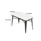 Black and White Dinette Set 1/2/3/5 Pieces Modern Stone Dining Table Set Clearhalo 'Dining Room Sets' 'Dining Tables & Seating' 'dining_room_set' 'furn' 'furn_dining_room_set' 'Furniture' 'Kitchen & Dining Furniture' 5433892