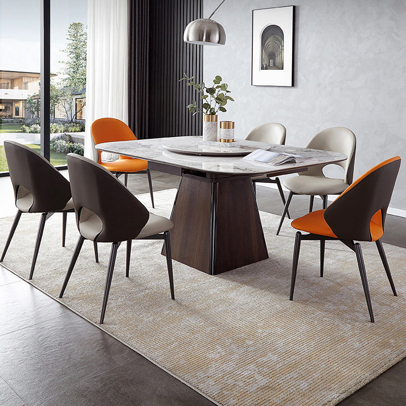 Ensemble de table carré de table de pierre fritté contemporaine 1/2/5/7/9 Pièces