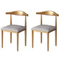 Glam White and Gold Dinette Set 1/2/5/7 Pieces Rectangle Stone Dining Table Set 2 Grey Chairs Clearhalo 'Dining Room Sets' 'Dining Tables & Seating' 'dining_room_set' 'furn' 'furn_dining_room_set' 'Furniture' 'Kitchen & Dining Furniture' 5433981