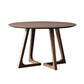 Solid Wood Top Dining Table Contemporary Dining Table with Sled Base