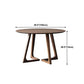 Solid Wood Top Dining Table Contemporary Dining Table with Sled Base