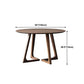 Solid Wood Top Dining Table Contemporary Dining Table with Sled Base