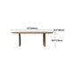 Oval Dining Table Modern Style Solid Wood Natural Dinner Table for Home Kitchen