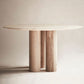 Round Dining Table Modern Wood Color Fixed Table of Pine Solid Wood Clearhalo 'Dining Tables & Seating' 'Dining Tables' 'dining_table' 'furn' 'furn_dining_table' 'Furniture' 'Kitchen & Dining Furniture' 5434134