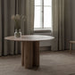 Round Dining Table Modern Wood Color Fixed Table of Pine Solid Wood Clearhalo 'Dining Tables & Seating' 'Dining Tables' 'dining_table' 'furn' 'furn_dining_table' 'Furniture' 'Kitchen & Dining Furniture' 5434137