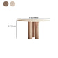 Round Dining Table Modern Wood Color Fixed Table of Pine Solid Wood Clearhalo 'Dining Tables & Seating' 'Dining Tables' 'dining_table' 'furn' 'furn_dining_table' 'Furniture' 'Kitchen & Dining Furniture' 5434143