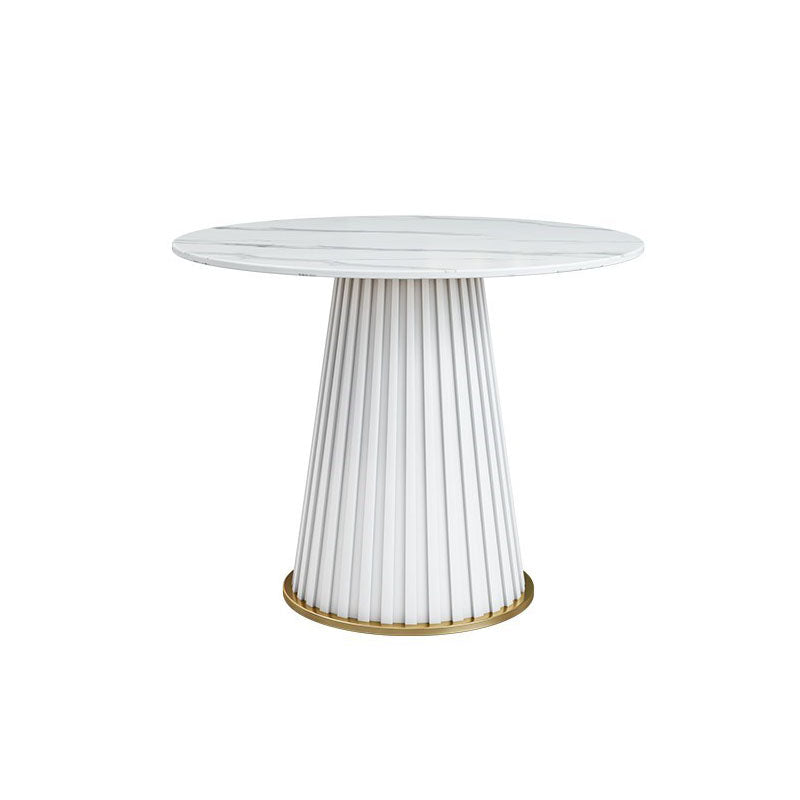 Traditional Luxury Dining Table Round Pedestal Table for Home Clearhalo 'Dining Tables & Seating' 'Dining Tables' 'dining_table' 'furn' 'furn_dining_table' 'Furniture' 'Kitchen & Dining Furniture' 5434156