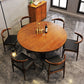 Table à manger ronde en bois massif, Style Simple, pour la cuisine de la maison