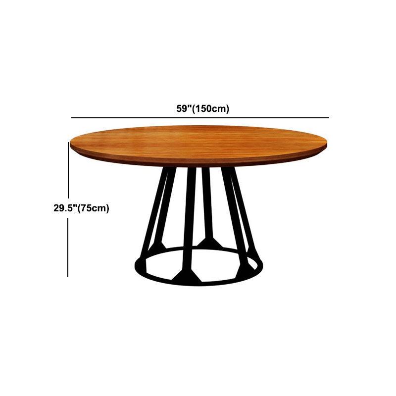 Table à manger ronde en bois massif, Style Simple, pour la cuisine de la maison