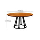Table à manger ronde en bois massif, Style Simple, pour la cuisine de la maison