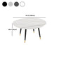 Modern Stone Round Table Standard Height Dining Table with 4 Legs Clearhalo 'Dining Tables & Seating' 'Dining Tables' 'dining_table' 'furn' 'furn_dining_table' 'Furniture' 'Kitchen & Dining Furniture' 5434202