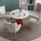 Traditional Luxury Dining Table White Sintered Stone Table for Home